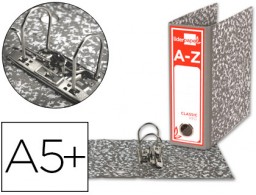 AZ09 Archivador de palanca Liderpapel Classic Red 4º apaisado gris lomo ancho