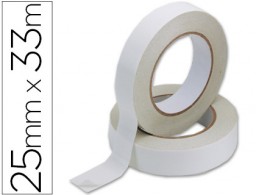 KF02221 Cinta adhesiva Q-Connect doble cara 33m.x25mm.