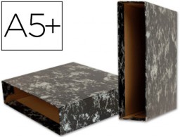 CZ06 Caja archivador Liderpapel Classic Blue 4º apaisado negra