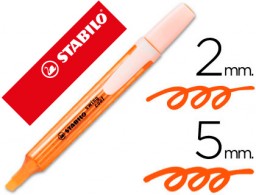 Marcador fluorescente Stabilo Swing Cool tinta naranja