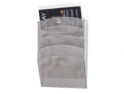 KF04727 Expositor mural Q-Connect 5 bandejas rejilla Din A-4 plata