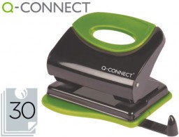 KF00996 Taladro Q-Connect 30 hojas empuñadura de caucho negro/verde