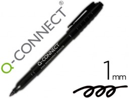 KF02300 Rotulador Q-Connect CD DVD punta redonda tinta negra