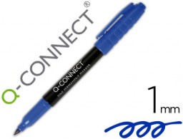 KF02301 Rotulador Q-Connect CD DVD punta redonda tinta azul