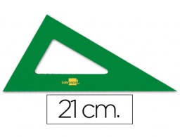 RN03 Cartabón Liderpapel acrílico verde 21cm.
