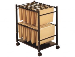 KF15267 Carro carpetas colgantes Q-Connect Folio negro