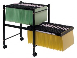 KF15266 Carro carpetas colgantes Q-Connect Folio negro