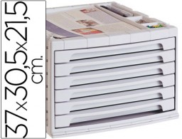 6006 GS Módulo 6 cajones Q-Connect gris