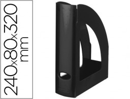 KF04203 Revistero Q-Connect plástico negro