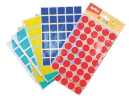 Gomets Apli 994 figuras geométricas grandes 12 hojas