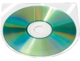 KF27030 10 fundas para CD/DVD  Q-Connect autoadhesiva sin solapa