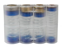 KF10912 Portamonedas Q-Connect con muelle 8 monedas