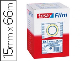 Cinta adhesiva tesa standard 66m.x15mm.