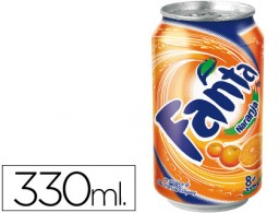 Refresco Fanta naranja lata 330ml.