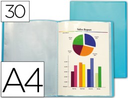 CJ79 Carpeta con 30 fundas Liderpapel A4 polipropileno naranja translúcido