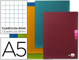 LB19 Libreta Liderpapel Scriptus A5+ 48h 90g/m² c/8mm. colores surtidos