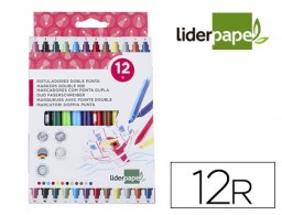 RT10 12 rotuladores Liderpapel Dúo