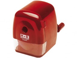 9810000 Sacapuntas de sobremesa M+R manual rojo