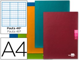 LB38 Libreta Liderpapel Scriptus A4 48h 90g/m² rayado nº46 colores surtidos