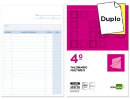 T299 Talonario Liderpapel multiusos 4º natural 50 juegos duplicado
