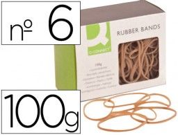 KF14694 100g. gomillas elásticas Q-Connect 60x2mm.