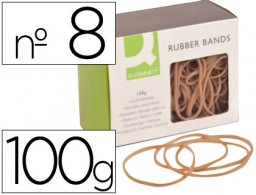 KF15045 100g. gomillas elásticas Q-Connect 80x2mm.