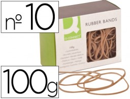 KF15046 100g. gomillas elásticas Q-Connect 100x2mm.