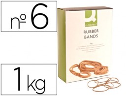 KF14683 1Kg. gomillas elásticas Q-Connect 60x2mm.