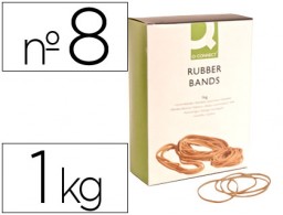 KF14685 1Kg. gomillas elásticas Q-Connect 80x2mm.
