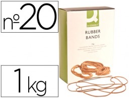 KF14689 1Kg. gomillas elásticas Q-Connect 200x2mm.