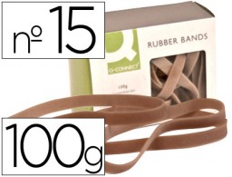 KF15180 100g. bandas elásticas Q-Connect 150x9mm.