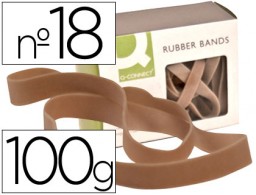 KF15181 100g. bandas elásticas Q-Connect 180x16mm.