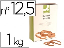 KF15183 1Kg. bandas elásticas Q-Connect 125x9mm.
