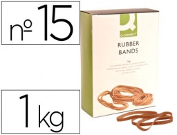 KF15184 1Kg. bandas elásticas Q-Connect 150x9mm.