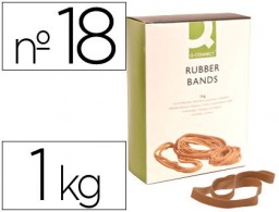KF15185 1Kg. bandas elásticas Q-Connect 180x16mm.