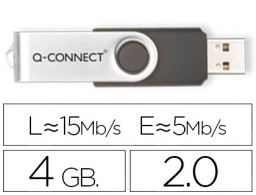 KF41511 Memoria Flash Q-Connect USB 2.0 4 GB