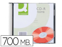 KF00419 CD-R Q-Connect 700MB  52x 80 minutos caja slim
