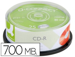KF00420 25 CD-R Q-Connect 700MB 52x 80 minutos