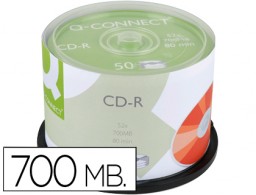 KF00421 50 CD-R Q-Connect 700MB 52x 80 minutos