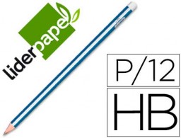 LL03 Lápiz de grafito Liderpapel triangular HB