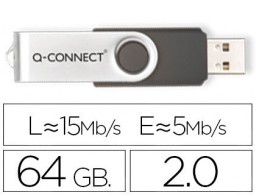 KF41514 Memoria Flash Q-Connect USB 2.0 64 GB