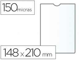 KF15577 Funda portadocumento Q-Connect A5 PVC 150µ con uñero