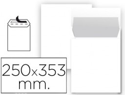 SB91 25 bolsas Liderpapel 250x353mm. celulosa blanco 90g/m²
