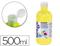 TP04 Témpera líquida Liderpapel escolar 500ml. amarillo