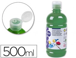 TP17 Témpera líquida Liderpapel escolar 500ml. verde oscuro