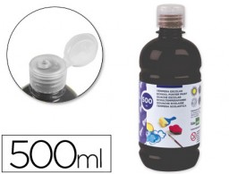 TP19 Témpera líquida Liderpapel escolar 500ml. negro