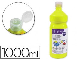 TP23 Témpera líquida Liderpapel escolar 1000ml. amarillo limón