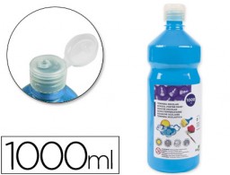 TP35 Témpera líquida Liderpapel escolar 1000ml. turquesa