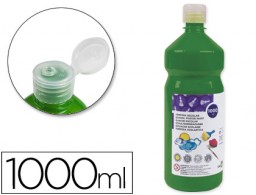 TP37 Témpera líquida Liderpapel escolar 1000ml. verde oscuro