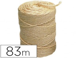 CU01 Cuerda sisal 3 cabos Liderpapel rollo 1/2 Kg. 83m.